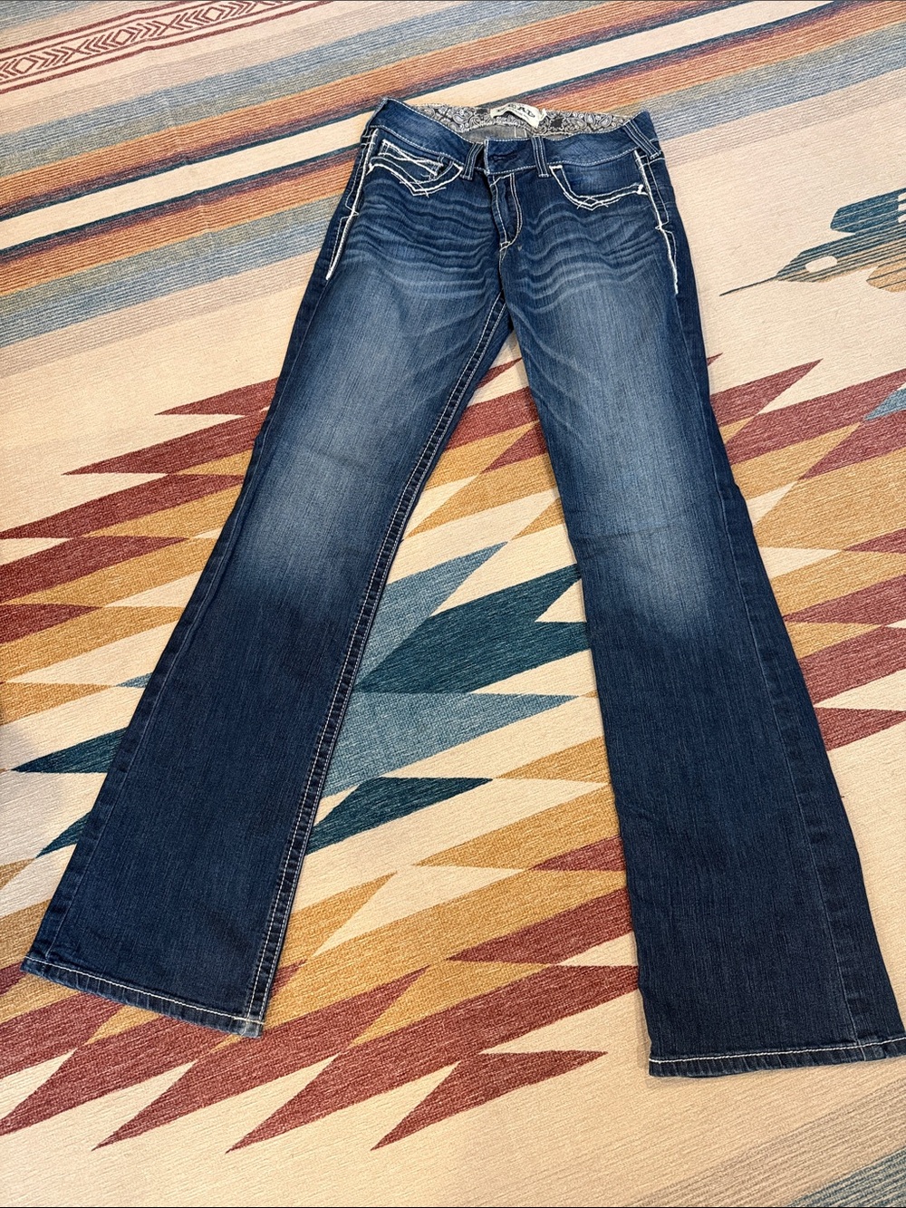 Ariat Women's Dark Blue Wide Leg Jeans